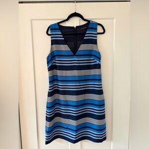 Banana Republic Navy and White Striped Mini Dress